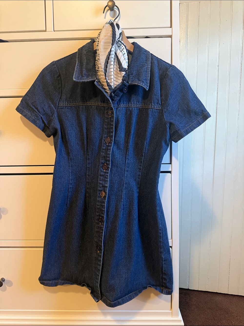 BDG Denim Button-Up Mini Dress